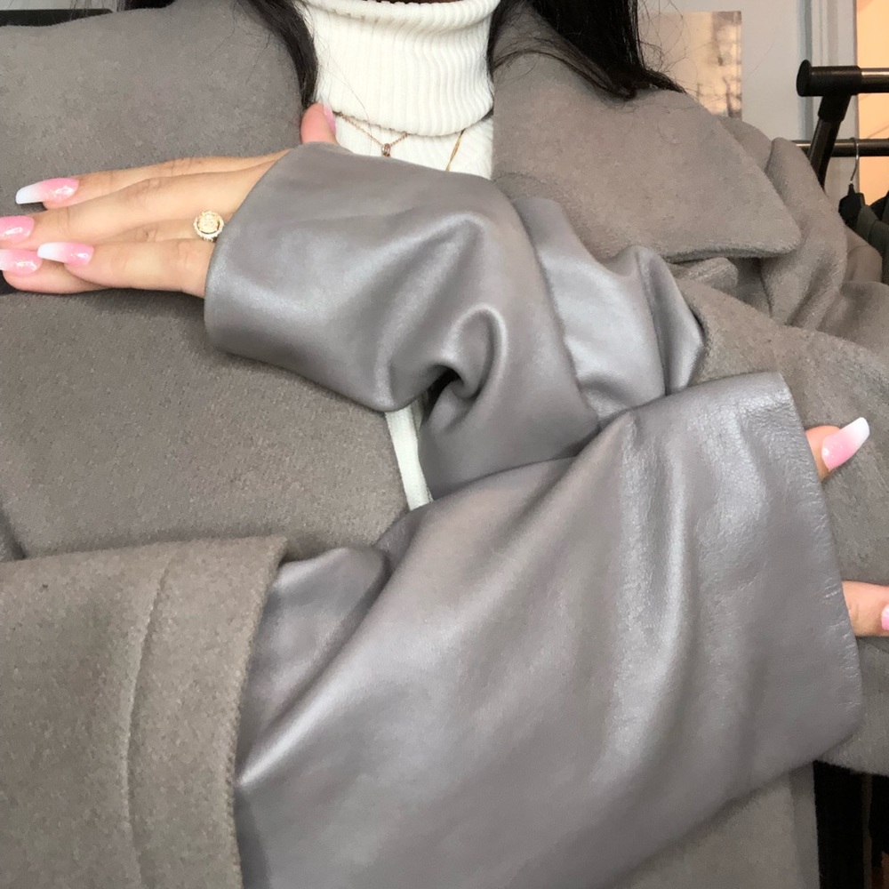 Elie Tahari Women's Gray Greece Wool Coat 14 NWOT - Picture 4 of 8